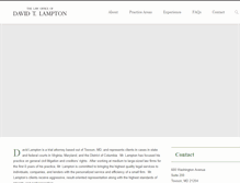 Tablet Screenshot of lamptonlawfirm.com